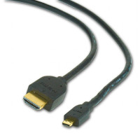 Кабель Cablexpert HDMI - micro-HDMI V 2.0 (M/M), 1.8 м, чорний (CC-HDMID-6) пакет Кабель Cablexpert HDMI - micro-HDMI V 2.0 (M/M), 1.8 м, чорний (CC-HDMID-6) пакет