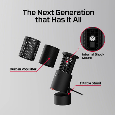 Мікрофон HyperX SoloCast 2 Black (AR0A0AA) Мікрофон HyperX SoloCast 2 Black (AR0A0AA)