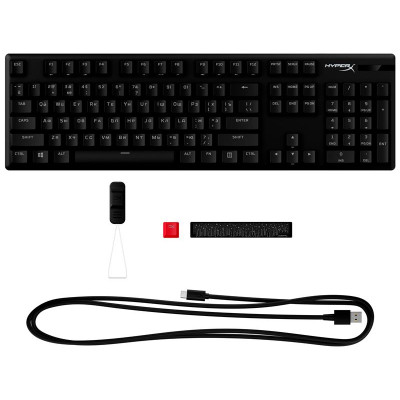 Клавіатура HyperX Alloy Origins Red RGB PBT ENG/RU Black (639N3AA) Клавіатура HyperX Alloy Origins Red RGB PBT ENG/RU Black (639N3AA)