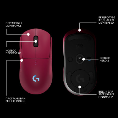 Миша бездротова Logitech G Pro 2 Lightspeed Pink (910-007309) Миша бездротова Logitech G Pro 2 Lightspeed Pink (910-007309)
