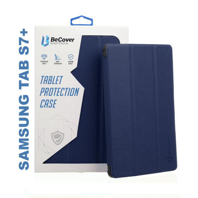 Чохол-книжка BeCover Smart для Samsung Galaxy Tab S7+ SM-T970/SM-T975 Deep Blue (705226) Чохол-книжка BeCover Smart для Samsung Galaxy Tab S7+ SM-T970/SM-T975 Deep Blue (705226)