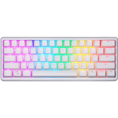 Клавіатура бездротова Motospeed SK66 Gateron Red Hot Swap White (mtsk66wmr) Клавіатура бездротова Motospeed SK66 Gateron Red Hot Swap White (mtsk66wmr)