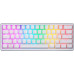 Клавіатура бездротова Motospeed SK66 Gateron Red Hot Swap White (mtsk66wmr)