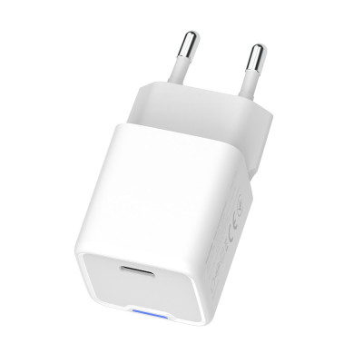 Мережевий зарядний пристрій ColorWay GaN Mini 30W PD Port PPS USB-C White (CW-CHS054PD-WT)