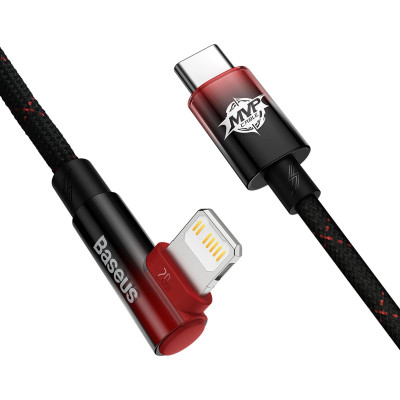 Кабель Baseus MVP 2 USB Type-C - Lightning (M/M), 20W, 1 м Black/Red (CAVP000220) Кабель Baseus MVP 2 USB Type-C - Lightning (M/M), 20W, 1 м Black/Red (CAVP000220)