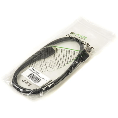 Кабель PowerPlant (CA910816) USB3.0(AM)-USB3.0 Type-C(M), 1м, Black Кабель PowerPlant (CA910816) USB3.0(AM)-USB3.0 Type-C(M), 1м, Black