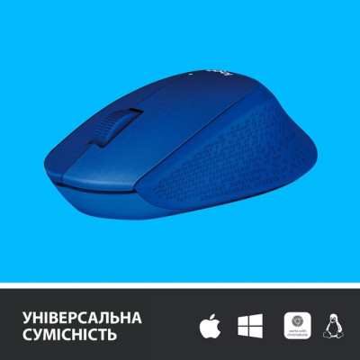 Миша бездротова Logitech M330 Silent Plus Blue (910-004910) Миша бездротова Logitech M330 Silent Plus Blue (910-004910)