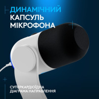 Мiкрофон Logitech Yeti GX Dynamic RGB Gaming Mic with Lightsync Off White (988-000576) Мiкрофон Logitech Yeti GX Dynamic RGB Gaming Mic with Lightsync Off White (988-000576)