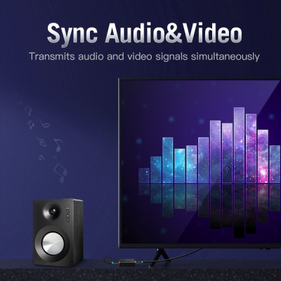 Кабель Vention HDMI - HDMI V 2.0, (M/M) 2 м, Black (AACBH) Кабель Vention HDMI - HDMI V 2.0, (M/M) 2 м, Black (AACBH)