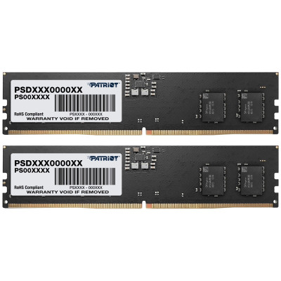 Модуль пам`яті DDR5 2x8GB/5200 Patriot Signature Line (PSD516G5200K) Модуль пам`яті DDR5 2x8GB/5200 Patriot Signature Line (PSD516G5200K)
