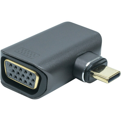 Адаптер PowerPlant USB Type-C - VGA (M/F) Black (CA914289) Адаптер PowerPlant USB Type-C - VGA (M/F) Black (CA914289)