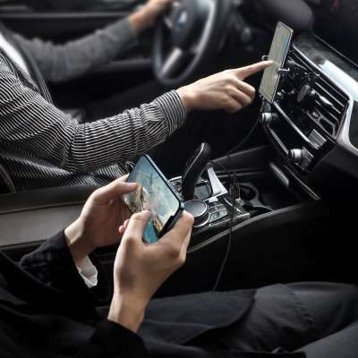 Автомобільний зарядний пристрій Baseus Grain Pro 4.8A 2USB White (CCALLP-02) Автомобільний зарядний пристрій Baseus Grain Pro 4.8A 2USB White (CCALLP-02)