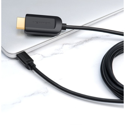 Адаптер-кабель Vention USB Type-C - HDMI (M/M), 2 м, Black (CGUBH) Адаптер-кабель Vention USB Type-C - HDMI (M/M), 2 м, Black (CGUBH)