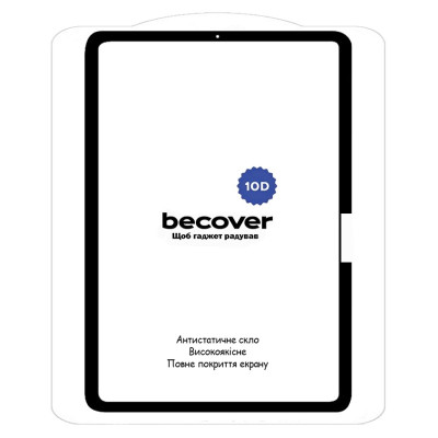 Захисне скло BeCover 10D для Apple iPad Pro 11 Захисне скло BeCover 10D для Apple iPad Pro 11