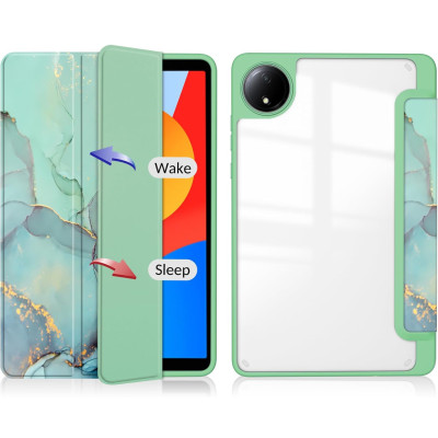 Чохол-книжка BeCover Soft Edge TPU для Xiaomi Redmi Pad SE 8.7 Green Marble (712574)