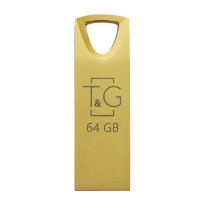 Флеш-накопичувач USB 64GB T&G 117 Metal Series Gold (TG117GD-64G) Флеш-накопичувач USB 64GB T&G 117 Metal Series Gold (TG117GD-64G)