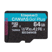 Карта пам`яті MicroSDXC 64GB UHS-I/U3 Class 10 Kingston Canvas Go! Plus R200/W200MB/s (SDCG4/64GBSP) Карта пам`яті MicroSDXC 64GB UHS-I/U3 Class 10 Kingston Canvas Go! Plus R200/W200MB/s (SDCG4/64GBSP)