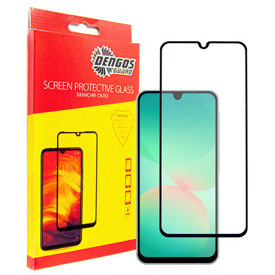 Захисне скло Dengos для Samsung Galaxy A26 SM-A266 Black Full Glue (TGFG-386) Захисне скло Dengos для Samsung Galaxy A26 SM-A266 Black Full Glue (TGFG-386)