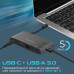 USB-хаб Promate MediaHub-C6 USB Type-C 6-в-1 Black USB-хаб Promate MediaHub-C6 USB Type-C 6-в-1 Black