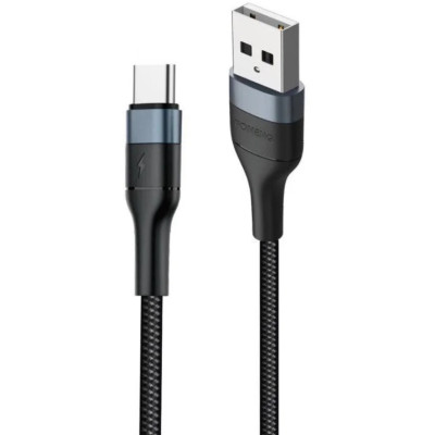 Кабель Foneng X51 Spiral Braided Cable USB - USB Type-C (M/M), 3 A, 1 м, Black (X51-CA-TC) Кабель Foneng X51 Spiral Braided Cable USB - USB Type-C (M/M), 3 A, 1 м, Black (X51-CA-TC)