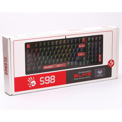 Клавіатура A4Tech S98 Bloody Red Клавіатура A4Tech S98 Bloody Red