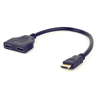 Кабель-розгалужувач Cablexpert HDMI - 2хHDMI (M/F), 0.3 м, Black (DSP-2PH4-04) Кабель-розгалужувач Cablexpert HDMI - 2хHDMI (M/F), 0.3 м, Black (DSP-2PH4-04)