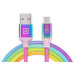Кабель REAL-EL Premium USB - USB Type-C (M/M), 1 м, Rainbow (EL123500050) Кабель REAL-EL Premium USB - USB Type-C (M/M), 1 м, Rainbow (EL123500050)