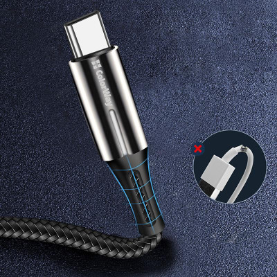 Кабель ColorWay USB - USB Type-C (M/M), Zinc Alloy + Led, 2.4 А, 1 м, Black (CW-CBUC035-BK) Кабель ColorWay USB - USB Type-C (M/M), Zinc Alloy + Led, 2.4 А, 1 м, Black (CW-CBUC035-BK)