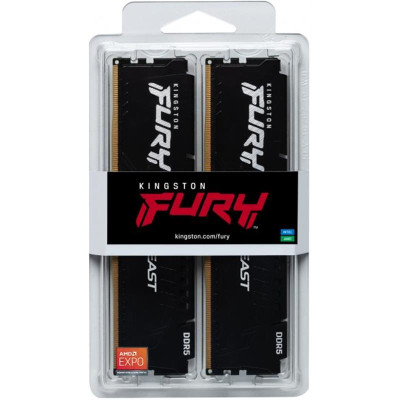 Модуль пам`яті DDR5 2x16GB/6000 Kingston Fury Beast Black (KF560C30BBEK2-32) Модуль пам`яті DDR5 2x16GB/6000 Kingston Fury Beast Black (KF560C30BBEK2-32)