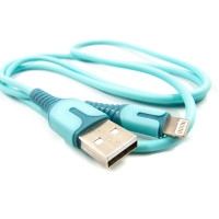 Кабель Dengos USB - Lightning (M/M), 1 м, Blue (PLS-L-IND-SOFT-BLUE) Кабель Dengos USB - Lightning (M/M), 1 м, Blue (PLS-L-IND-SOFT-BLUE)