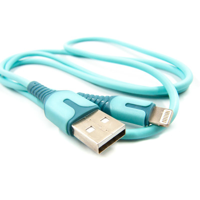 Кабель Dengos USB - Lightning (M/M), 1 м, Blue (PLS-L-IND-SOFT-BLUE) Кабель Dengos USB - Lightning (M/M), 1 м, Blue (PLS-L-IND-SOFT-BLUE)