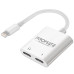 Адаптер Promate MediaLink-i2і Lightning - 2хLightning (M/F) White