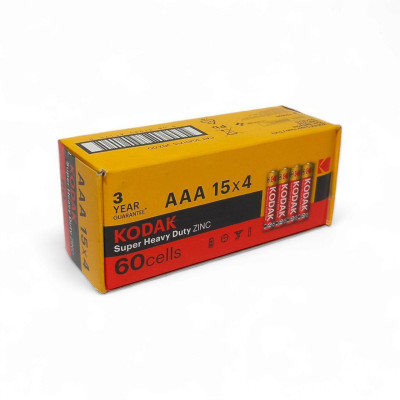 Батарейка Kodak Super Heavy Duty AAA/R3 60шт/уп Батарейка Kodak Super Heavy Duty AAA/R3 60шт/уп