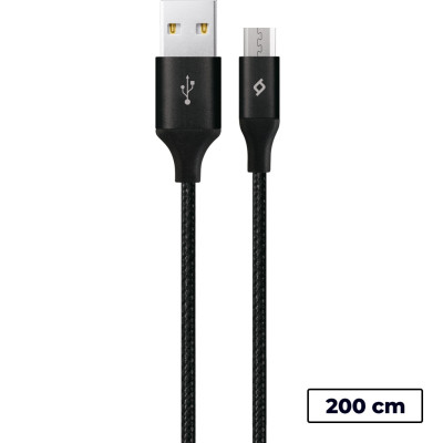 Кабель Ttec USB - мicro USB (M/M), AlumiCable XL, 2 м, Black (2DK21S) Кабель Ttec USB - мicro USB (M/M), AlumiCable XL, 2 м, Black (2DK21S)