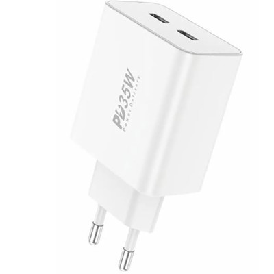 Мережевий зарядний пристрій Foneng EU50 PD35W Fast Charger (2USBх3A) White (EU50-CH) Мережевий зарядний пристрій Foneng EU50 PD35W Fast Charger (2USBх3A) White (EU50-CH)