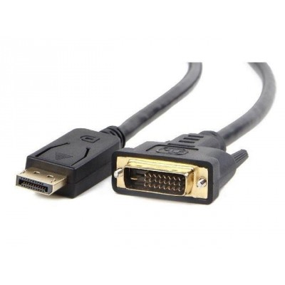 Кабель Cablexpert CC-DPM-DVIM-1M DisplayPort вилка на DVI вилка, 1м Кабель Cablexpert CC-DPM-DVIM-1M DisplayPort вилка на DVI вилка, 1м
