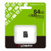 Карта пам`яті MicroSDXC 64GB UHS-I Class 10 Kingston Canvas Select Plus R150MB/s (SDCS3/64GBSP)