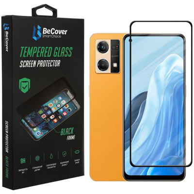Захисне скло BeCover для Oppo Reno7 Black (707605)