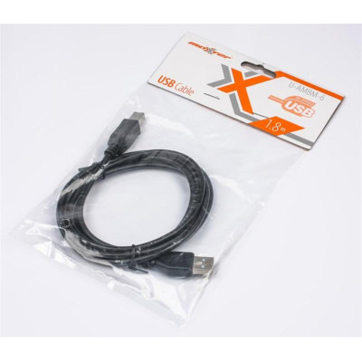 Кабель Maxxter (U-AMBM-6) USB 2.0 AM - USB 2.0 BM, 1.8м Кабель Maxxter (U-AMBM-6) USB 2.0 AM - USB 2.0 BM, 1.8м