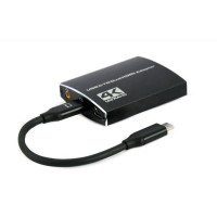 Адаптер Cablexpert USB Type-C - 2xHDMI + 3.5 мм (M/F) Black (A-CM-HDMIF2-01) Адаптер Cablexpert USB Type-C - 2xHDMI + 3.5 мм (M/F) Black (A-CM-HDMIF2-01)