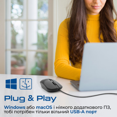 Миша Promate CM-2400 Black Миша Promate CM-2400 Black