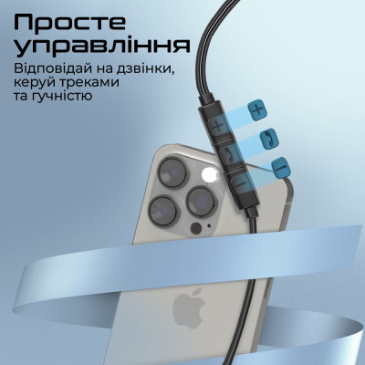 Гарнітура Promate Silken-C Grey Гарнітура Promate Silken-C Grey