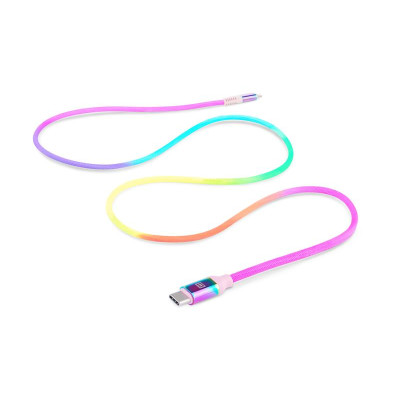 Кабель REAL-EL USB Type-C - Lightning (M/M), 1 м, Rainbow (EL123500054) Кабель REAL-EL USB Type-C - Lightning (M/M), 1 м, Rainbow (EL123500054)