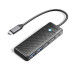 USB-хаб Orico PAPW2AC-C3-015-BK-EP USB Type-C 4-в-1  (CA914210)