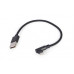 Кабель Cablexpert USB - Lightning (M/M), 0.2 м, чорний (CC-USB2-AMLML-0.2M)