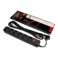Фільтр живлення FrimeCom (FC-B4006W 3 B) 6 розеток, 3 м, чорний Фільтр живлення FrimeCom (FC-B4006W 3 B) 6 розеток, 3 м, чорний