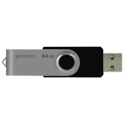 Флеш-накопичувач USB3.2 64GB Goodram UTS3 (Twister) Black (UTS3-0640K0R11)