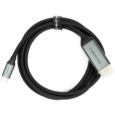 Кабель Cabletime USB Type-C - DisplayPort (M/M), 4K, Ultra HD, 1.8м, V1.2, Black (CA913305) Кабель Cabletime USB Type-C - DisplayPort (M/M), 4K, Ultra HD, 1.8м, V1.2, Black (CA913305)