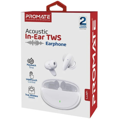 Bluetooth-гарнітура Promate Lush White Bluetooth-гарнітура Promate Lush White