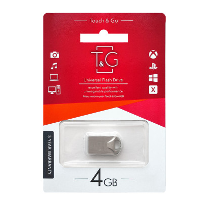 Флеш-накопичувач USB 4GB T&G 106 Metal Series Silver (TG106-4G) Флеш-накопичувач USB 4GB T&G 106 Metal Series Silver (TG106-4G)